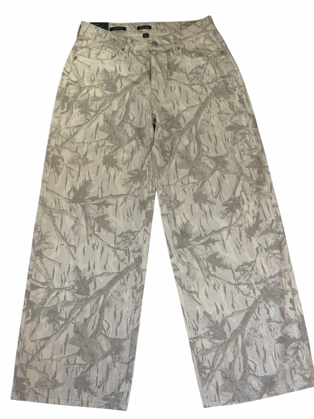 wild fable Wide-Leg Camo Jeans - Cream & Tan